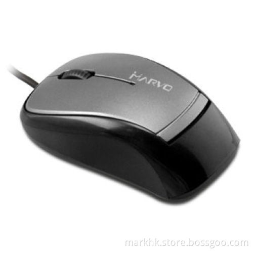 3D Optical Mouse in Gray and Black, Supports Microsoft's Windows 7/Vista/XP/2000/Me
